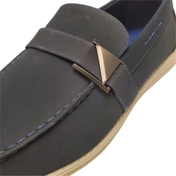 Unlisted by Kenneth Cole Mens Emersin Slip-Ons Loafers Navy display picture 2